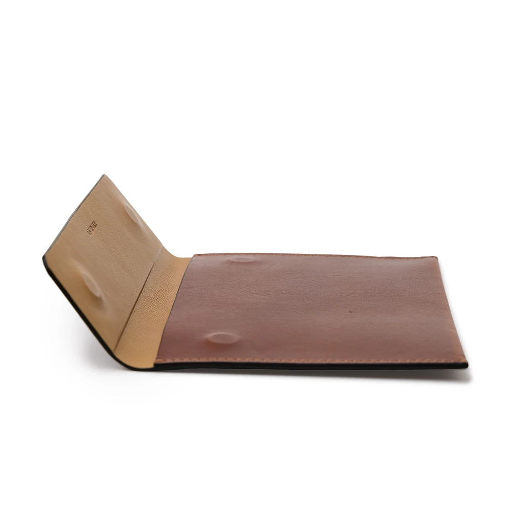 Leder Clutch, Mini Briefcase TRYP Chestnut