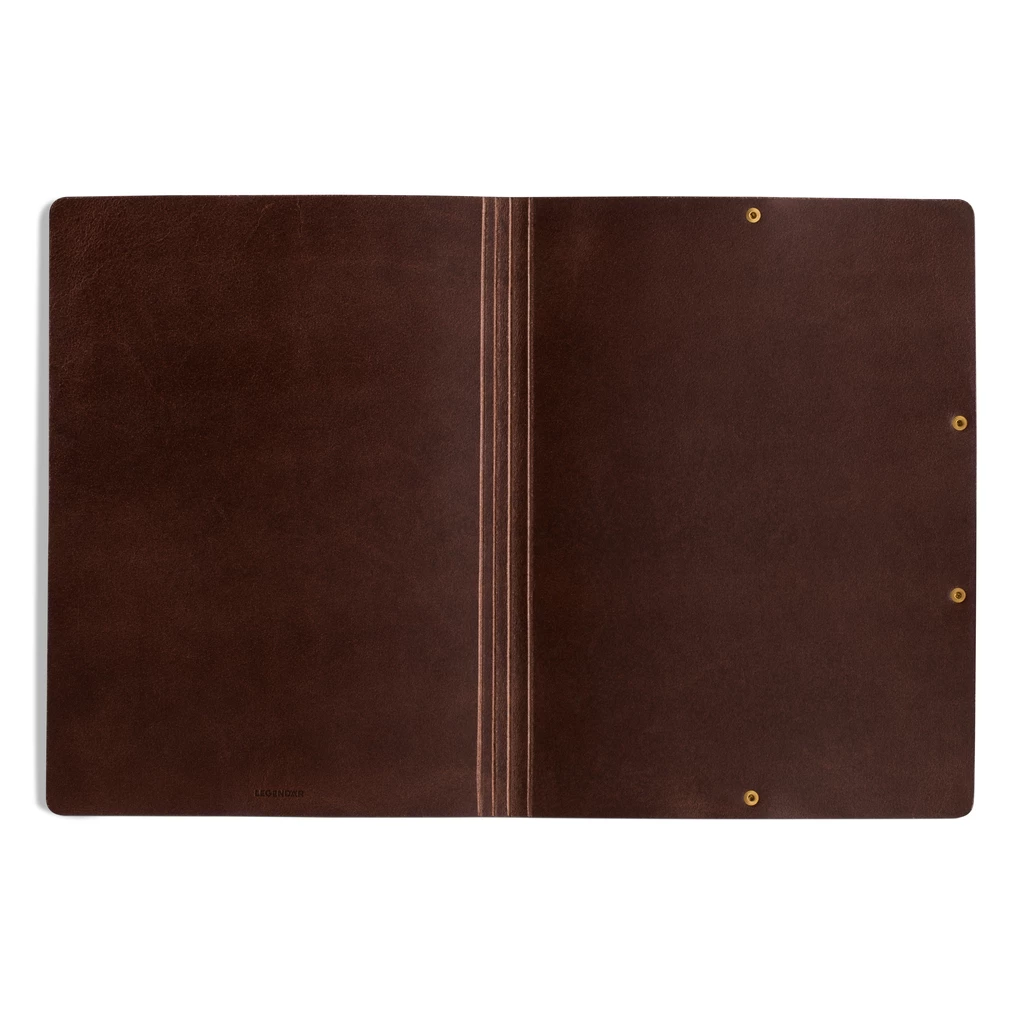 Leder Mappe, Document Folder HYDE Mokka