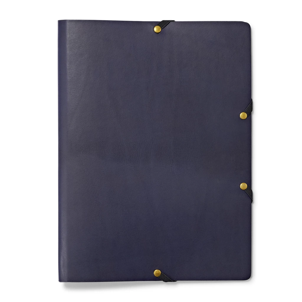 Leder Mappe, Document Folder HYDE Navy