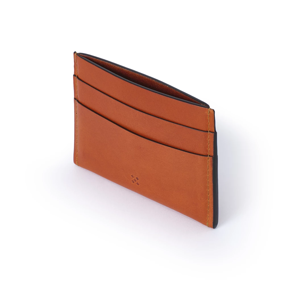 Leder Kartenhalter, Card Holder GRYP Chestnut
