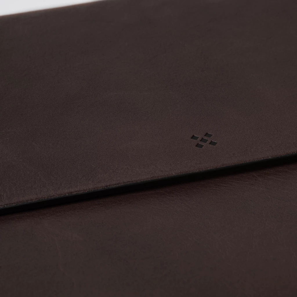 Leder Laptoptasche, Briefcase SLYMM mokka