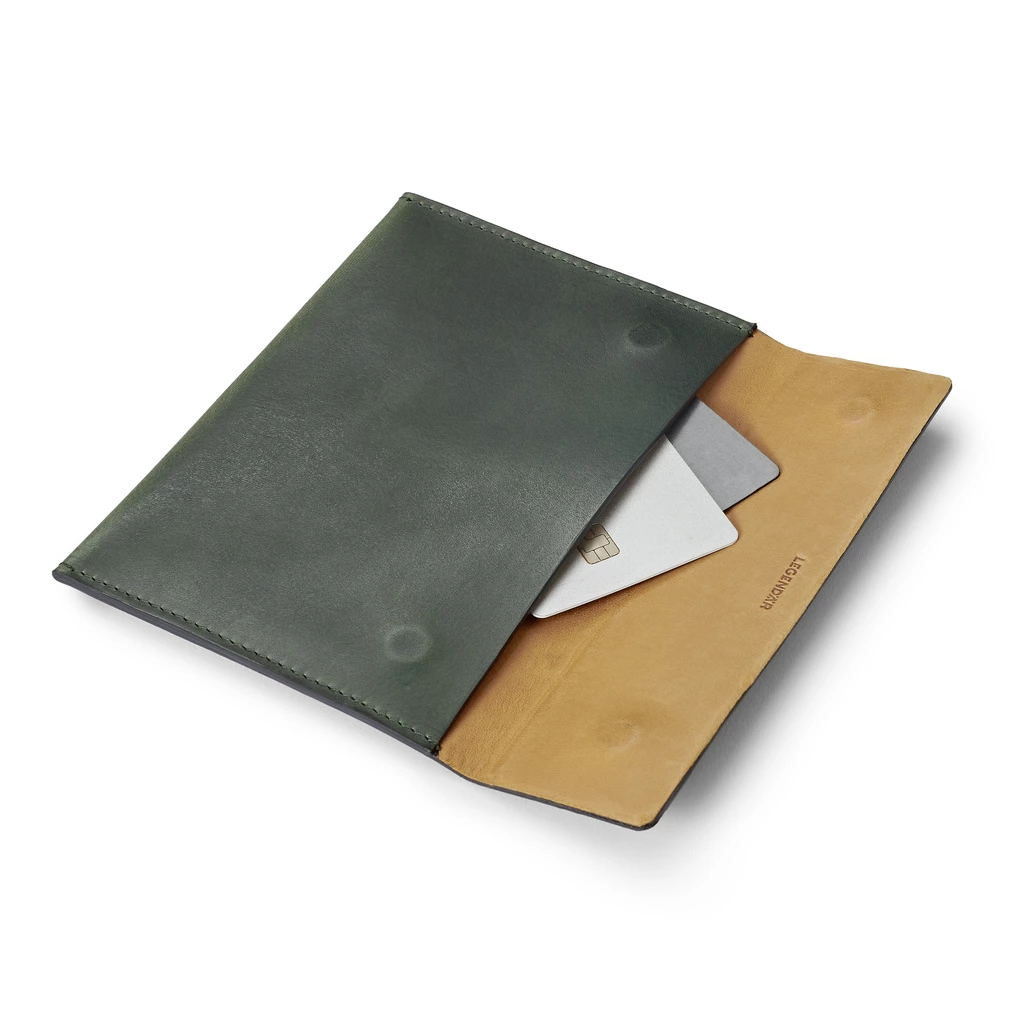 Leder Clutch, Mini Briefcase TRYP Forest