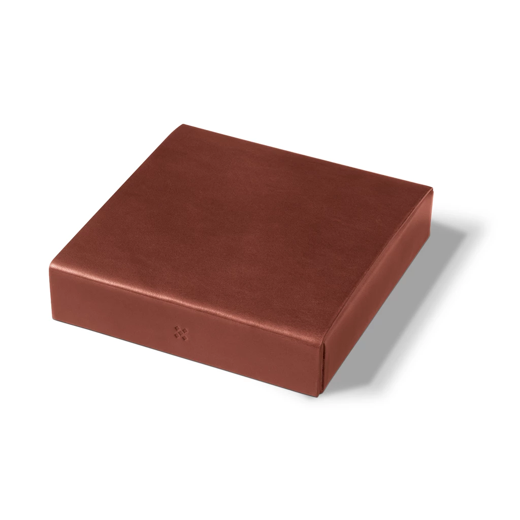 Leder Etui, Leather Case ETWEE Square Chestnut