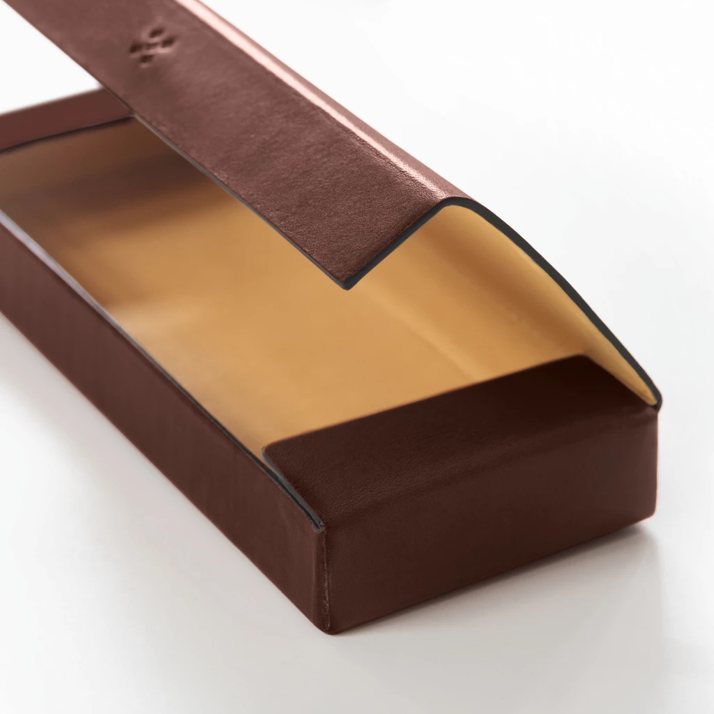 Leder Etui, Leather Case ETWEE Long Mokka