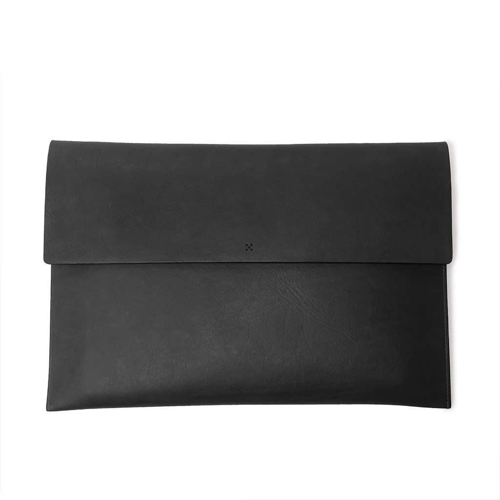 Leder Laptoptasche, Briefcase SLYMM black