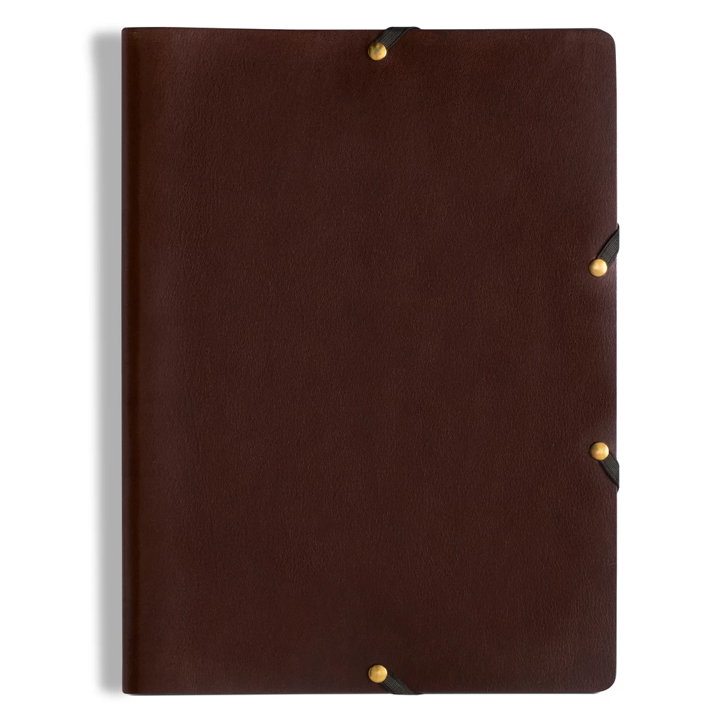 Leder Mappe, Document Folder HYDE Mokka