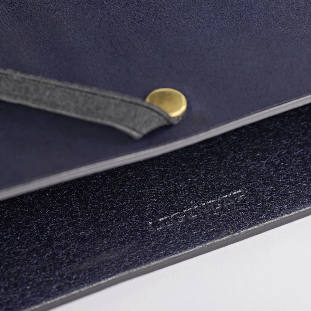 Leder Mappe, Document Folder HYDE Navy