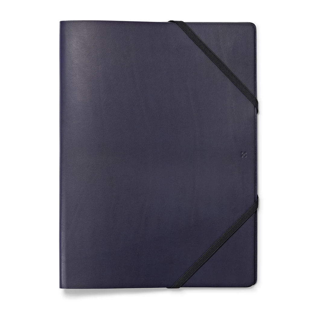 Leder Mappe, Document Folder HYDE Navy